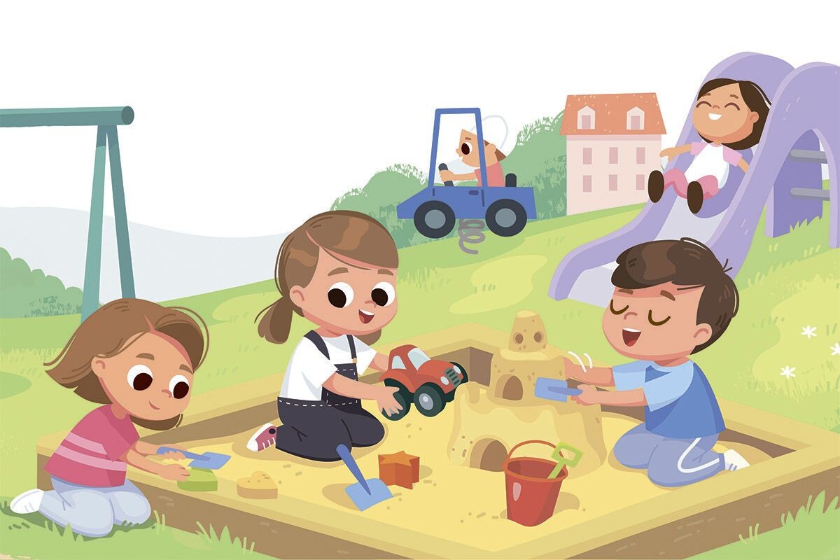 Дети, дружно строящие крепость в песочнице, — наглядный пример анархии. Источник: Shutterstock📷
