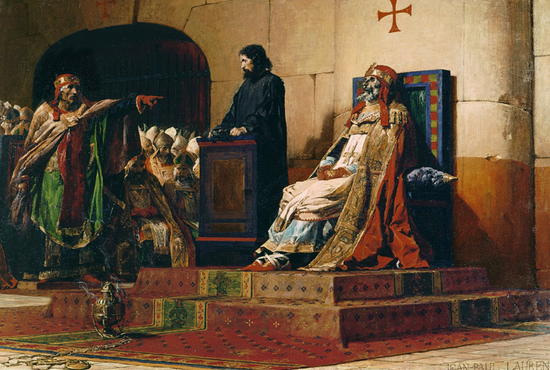 Трупный синод на картине Жана-Поля Лорана, 1870