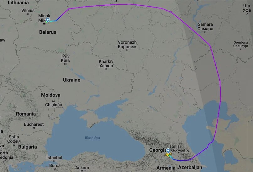 маршрут самолётов из Минска.  фото: картинки  яндекса.