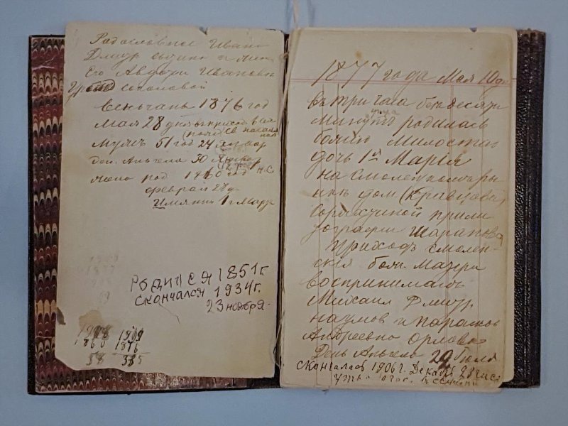 Документ. Записная книжка Е.И.Сытиной