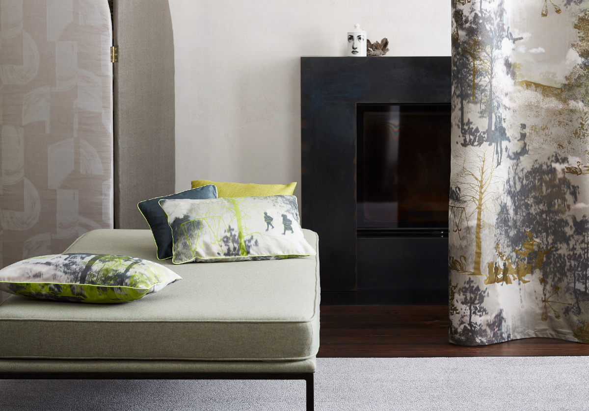 Эта фотография и далее в галерее – ткани швейцарской текстильной фабрики Creation Baumann