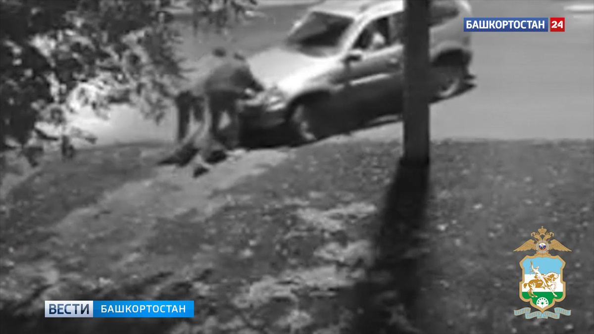    Момент угона «Нивы» в башкирском Стерлитамаке попал на видео