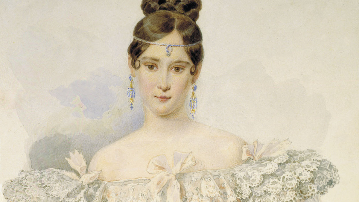 жена Александра Пушкина - Наталья Гончарова