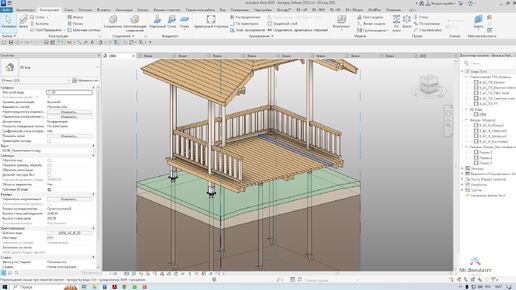 Анонс видеокурса: Autodesk Revit 2025 - Проектирование беседки 