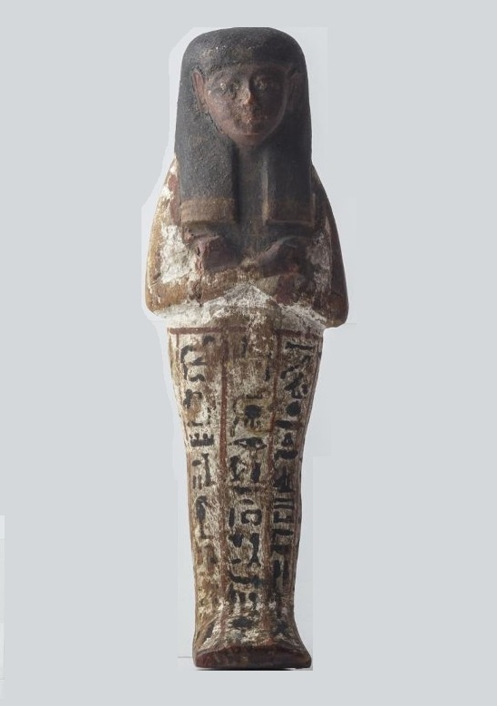 Деревянный ушебти с надписью. Втор. пол. II тыс. до н.э. Из коллекции Государственного Эрмитажа