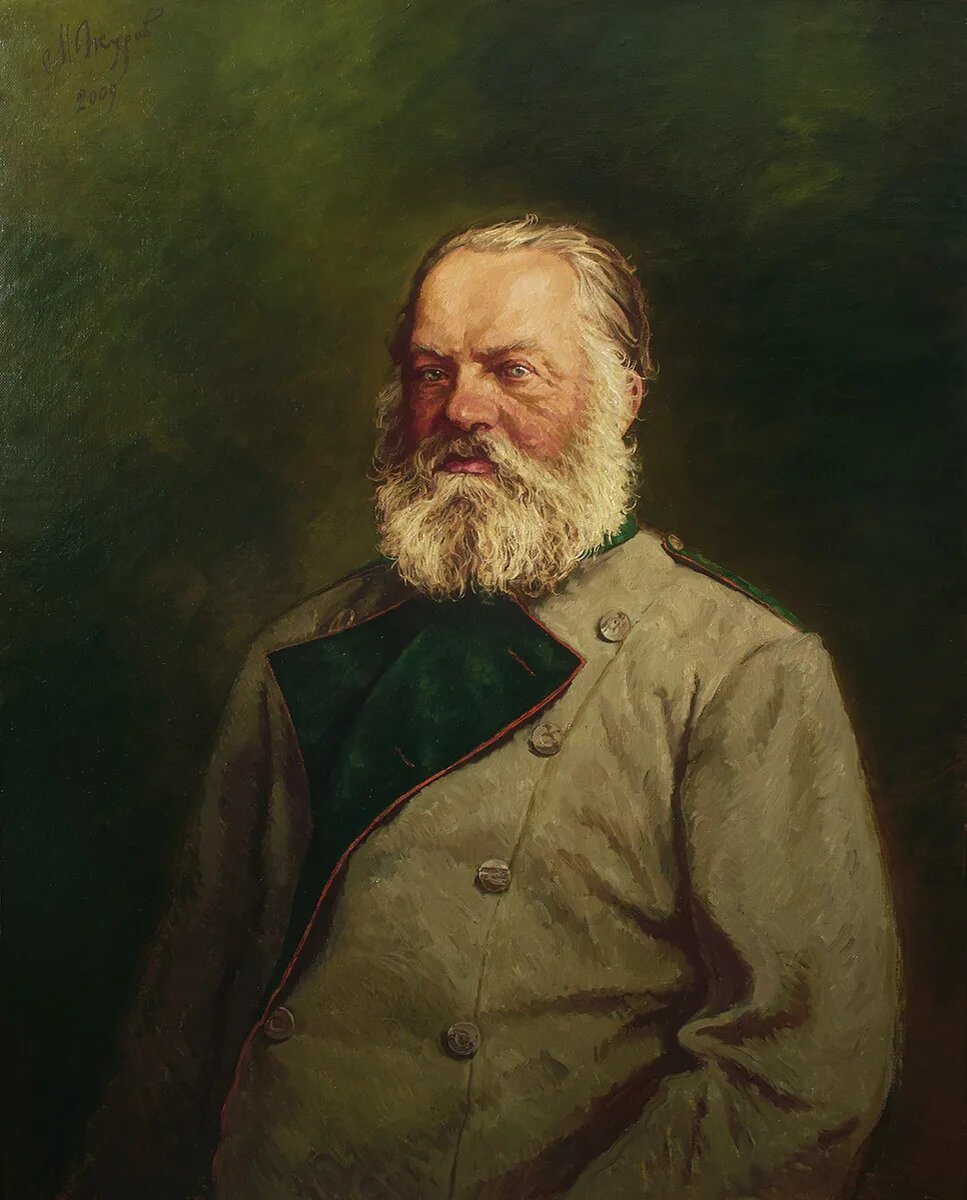 М М Журов Портрет лесничего графов Уваровых К.Ф. Тюрмера