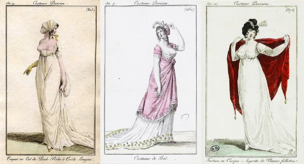 Знаменитые французские платья в стиле ампир.