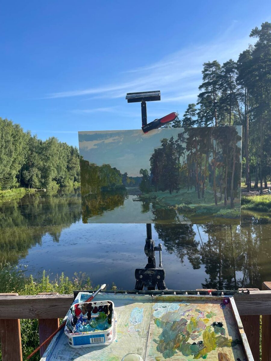 Автор Диана Коробкина. Лето на плотине в Заветах Ильича
