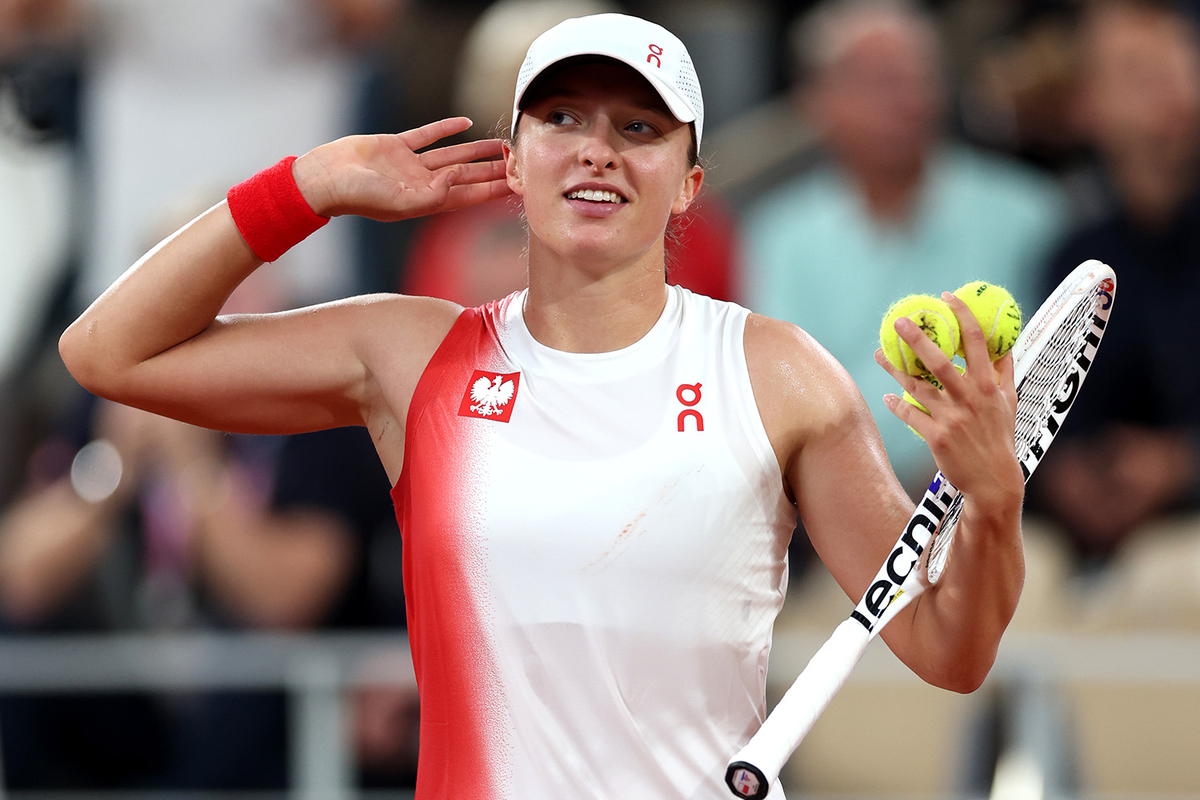 Ига Швентек (Фото Matthew Stockman / Getty Images)