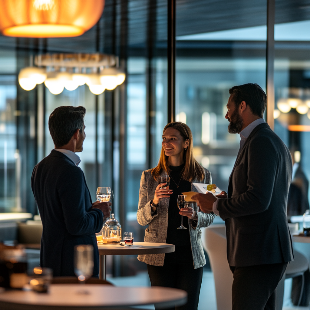 Обсуждение корпоративных подарков в офисе