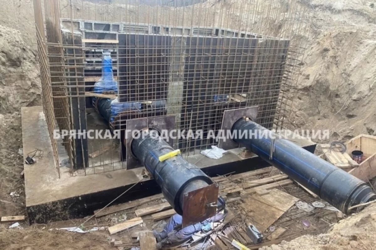    На Московском проспекте в Брянске отремонтировали канализационный коллектор