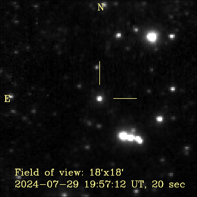 Снимок Новой Лисичики-2024 №1, выполненный Кириллом Соколовским (ГАИШ МГУ), Стасом Коротким, Николаем Потаповым и Сергеем Остапенко. Источник http://scan.sai.msu.ru/~kirx/img/PNVJ19430751+2100204/