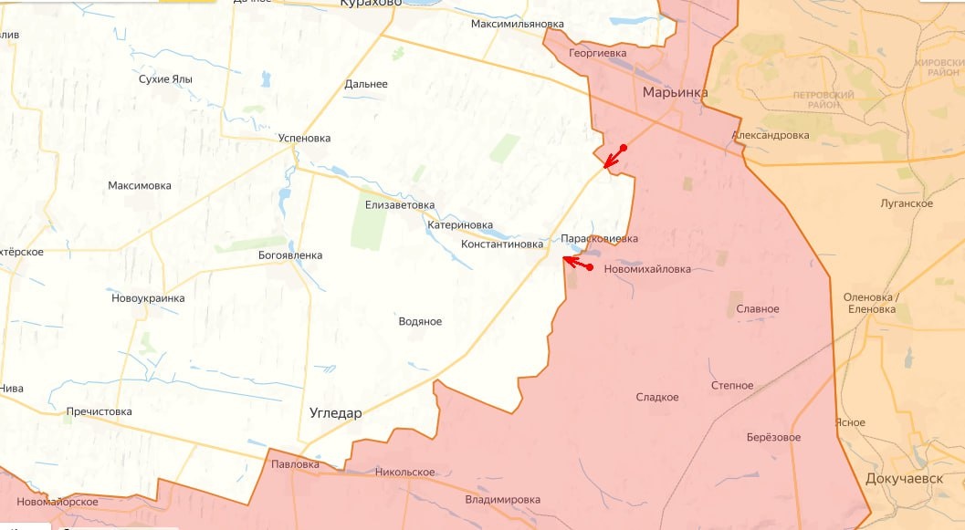 В ходе боевых действий на Южнодонецком направлении русская армия продолжает демонстрировать успехи, зайдя на окраины Константиновки.-3