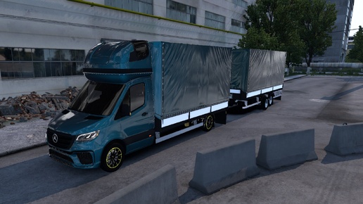 Euro Truck Simulator 2 Mercedes-Benz Sprinter Рейс Донецк Горловка