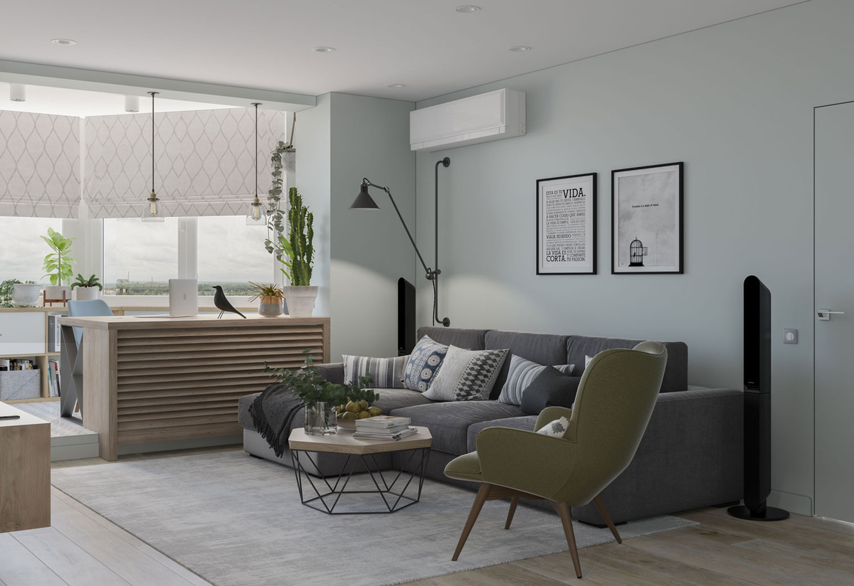 Рабочее место на лоджии