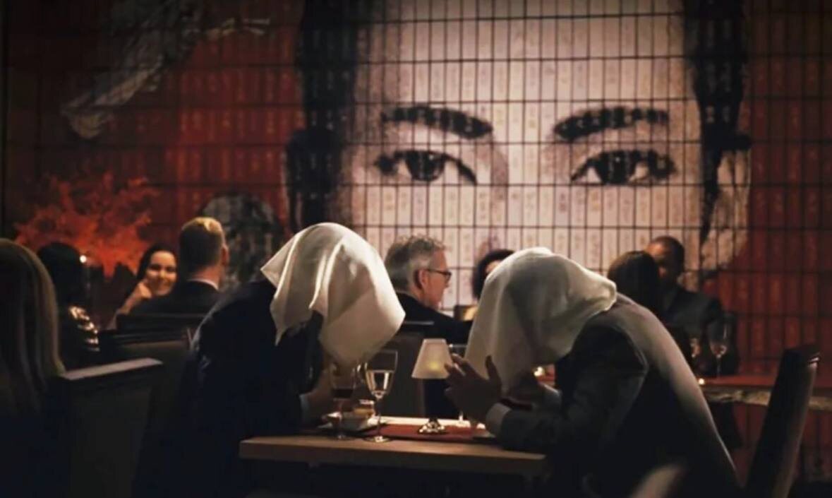 Кадр поедания ортоланов из сериала «Наследники» (HBO)