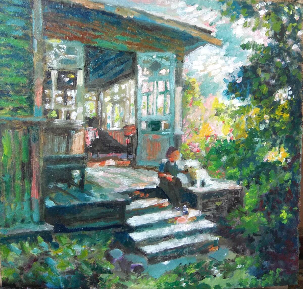 С.Кочеткова. оргалит,масло.33х33см.