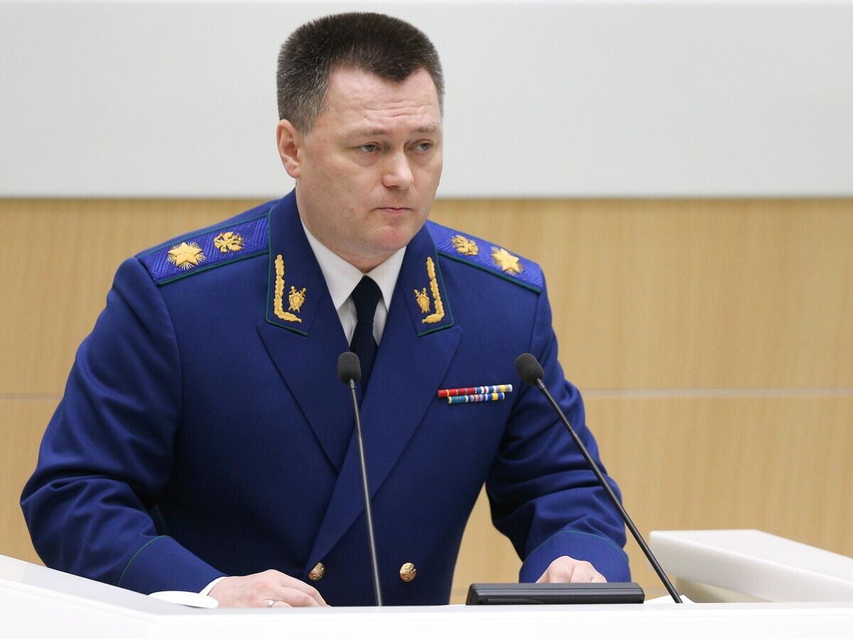    Генеральный прокурор РФ Игорь Краснов на заседании Совета Федерации РФ© РИА Новости / Пресс-служба Совета Федерации РФ