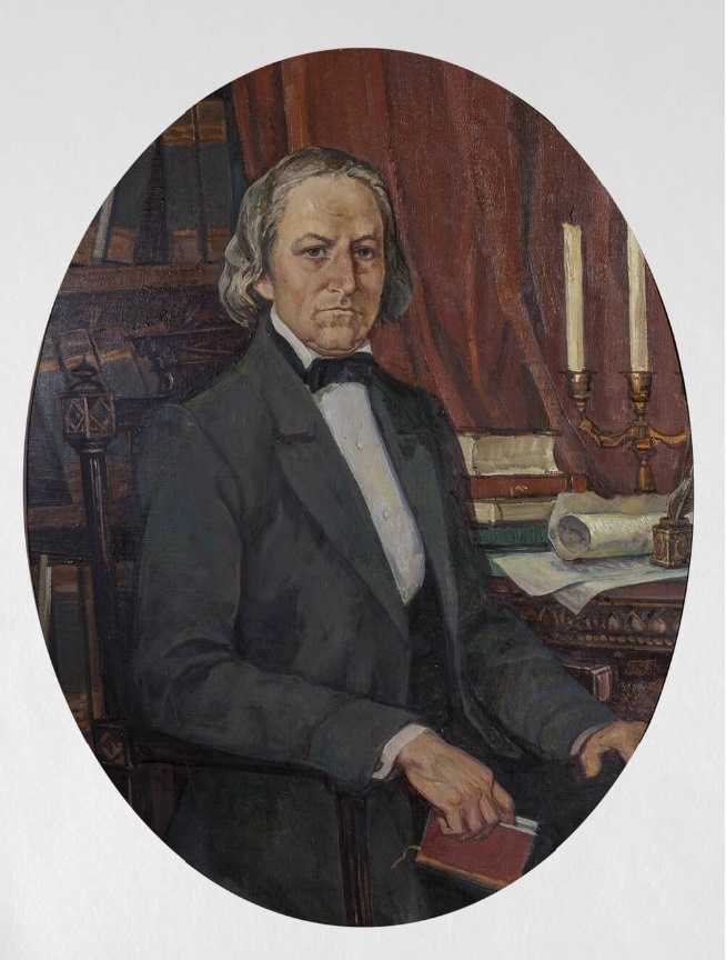 Портрет С.Е. Раича. Бельтюков Б.М. 1985 год. Музей-заповедник Ф. И. Тютчева "Овстуг". 