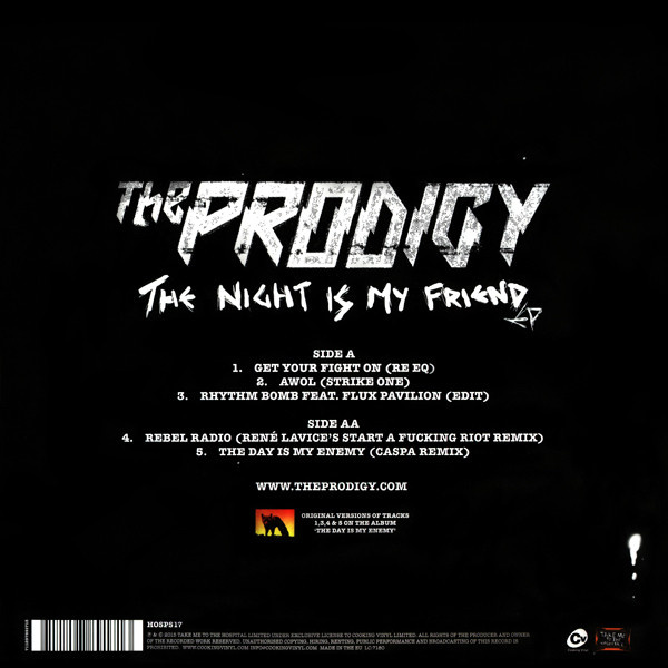 Задняя сторона винила.