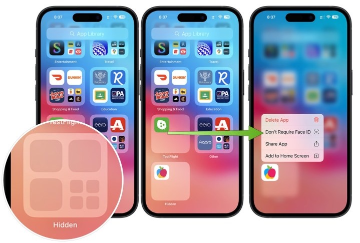 Ios 18 скрыть приложение