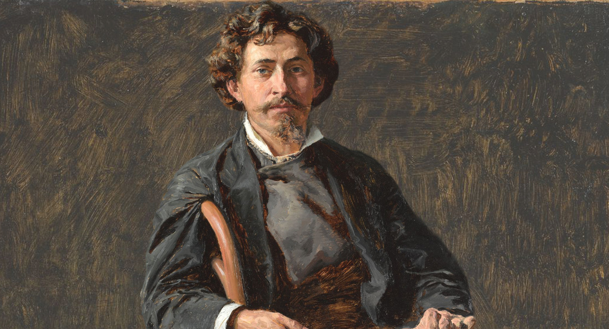 В. Д. Поленов, портрет И. Е. Репина, 1879