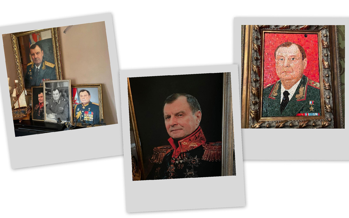 Генерал Булгаков любил свои портреты. В доме их полным-полно...