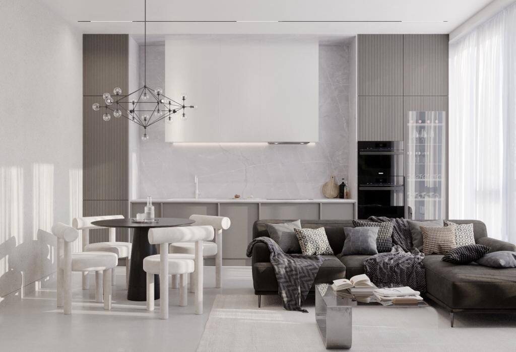 Дизайн и ремонт 58м2 в ЖК «Match Point» от ГК «Поколение»