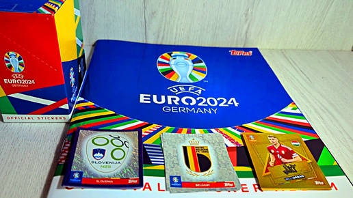 Topps Euro 2024 - открываем 2-й блок на 50 пакетов