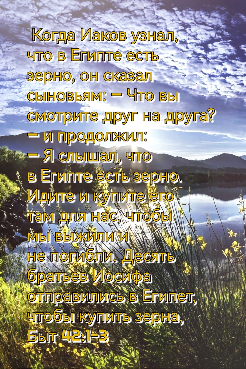 Книга Бытие, Глава 42, Стихи 1-3