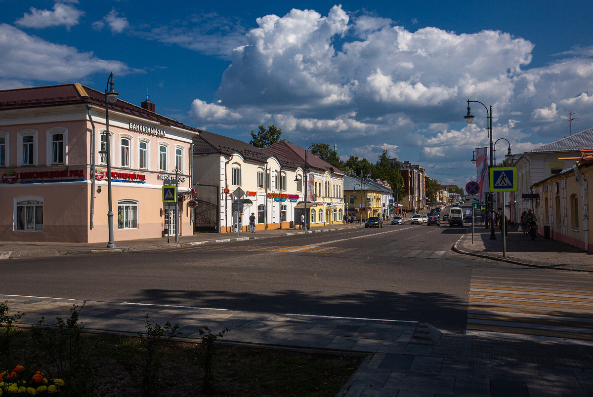 Советская улица, центр города. Егорьевск, Московская область. Фото автора статьи  