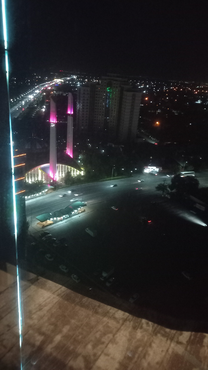 Ночное фото с номера с номера Аргун Сити