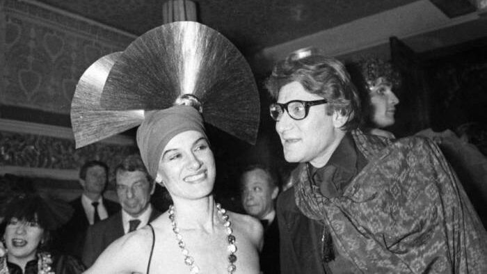    Ив Сен-Лоран с Паломой Пикассо. Фото: kulturologia.ru