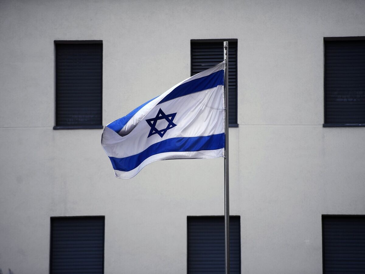    Флаг на здании посольства Израиля в Москве© РИА Новости / Евгений Одиноков