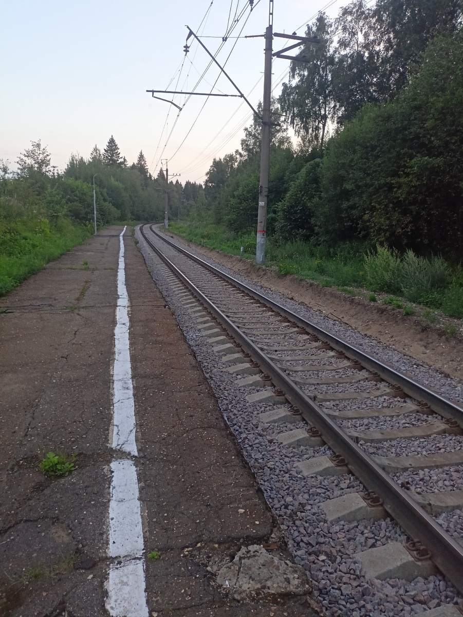 Начало платформы БМО в сторону Дмитрова.