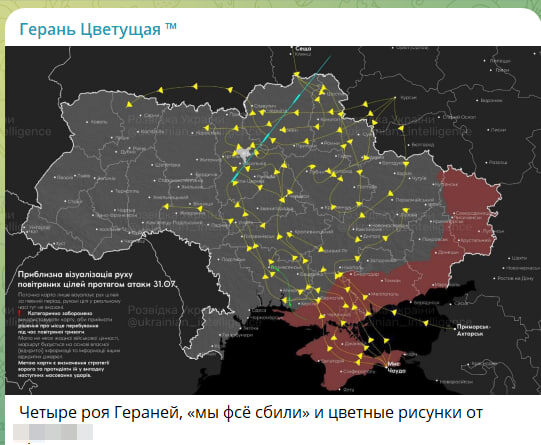    СКРИНШОТ С TG-КАНАЛА "ГЕРАНЬ ЦВЕТУЩАЯ"