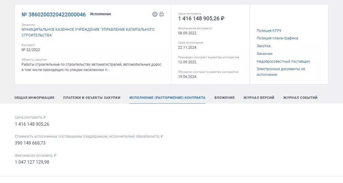     Источник: Госзакупки / Скриншот