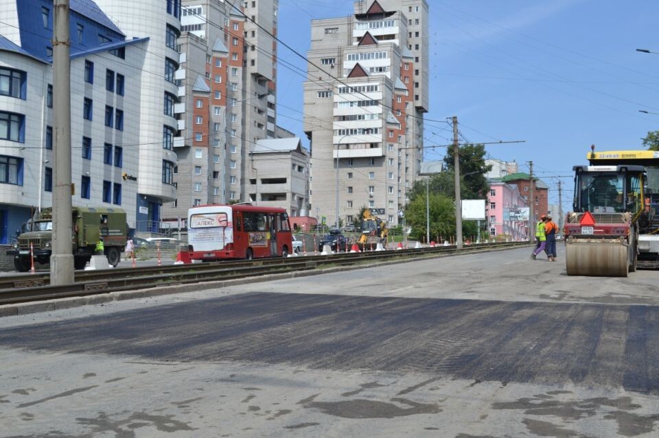    Открытие движения на пр. Красноармейском. Источник: администрация г. Барнаула