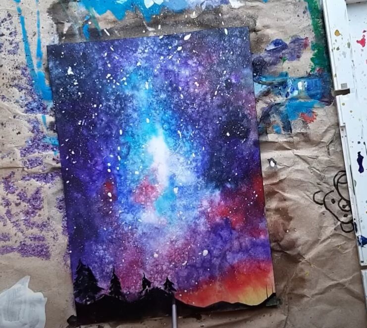    Рисование солью   
Источник: Скриншот из видео