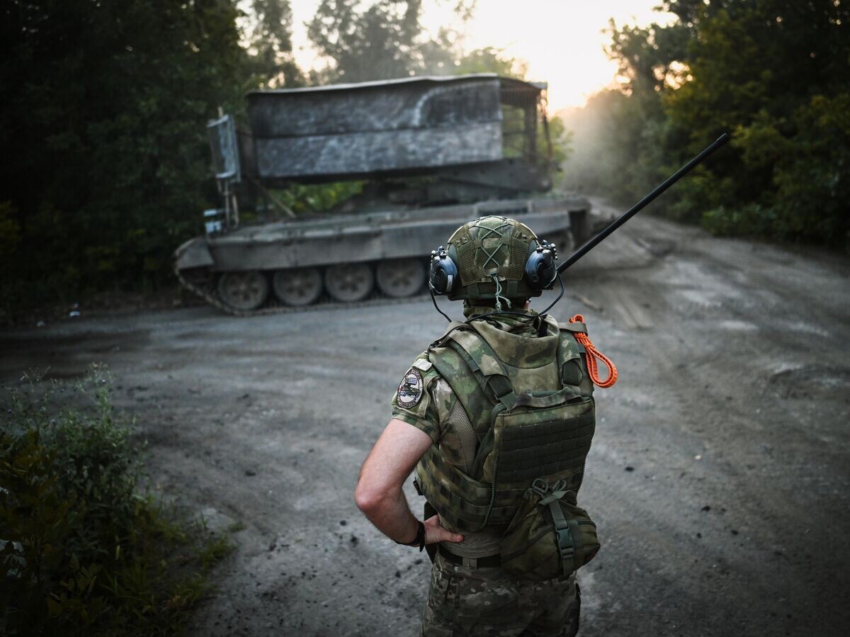    Военнослужащий ВС РФ в зоне проведения СВО© РИА Новости / Станислав Красильников