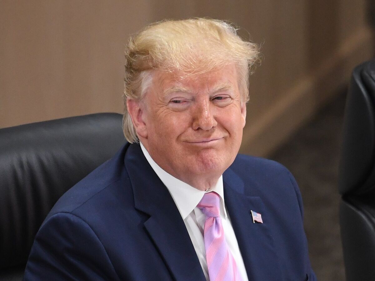    " Президент США Дональд Трамп на саммите G20 в Осаке© РИА Новости . Илья Питалев