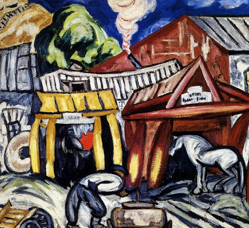 Ольга Розанова. Кузница. 1912 / Фотография с официального сайта Государственного Русского музея