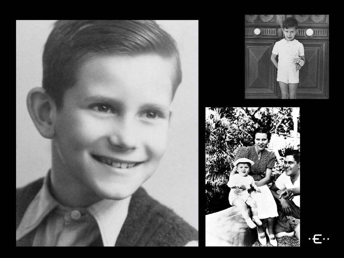 *Ив Сен-Лоран в детстве.
