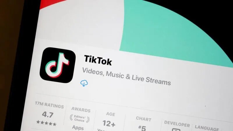 Приложение TikTok на экране iPhone в Майами, штат Флорида, 24 апреля 2024 года. (Joe Raedle/Getty Images)