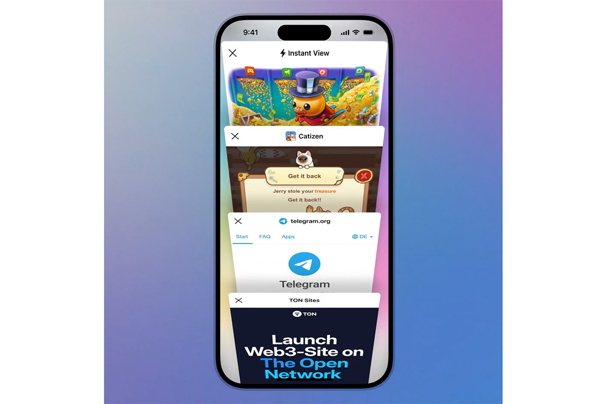 telegram.org/blog📷Во встроенном браузере можно сворачивать страницы и разворачивать их из нижней панели