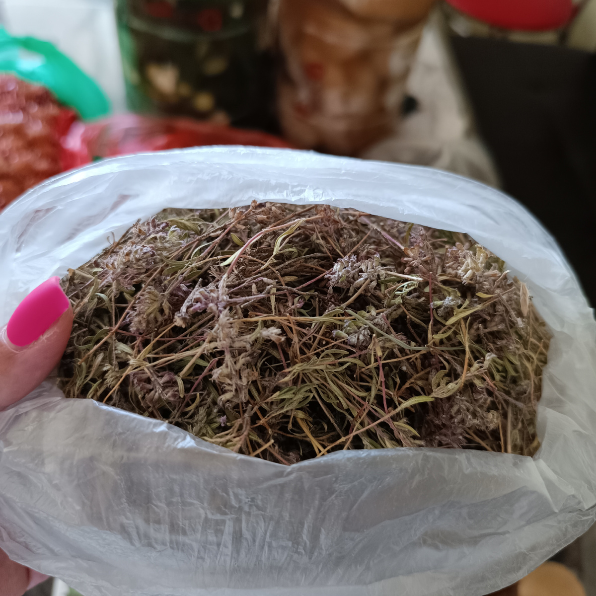 Сушёный чабрец. 