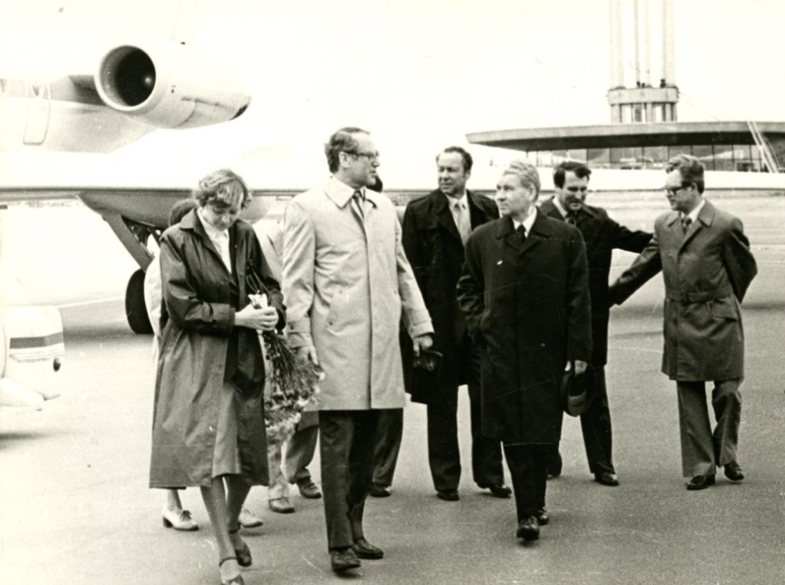 Встреча в аэропорту "Пулково" Маркуса Вольфа. 1981 г.