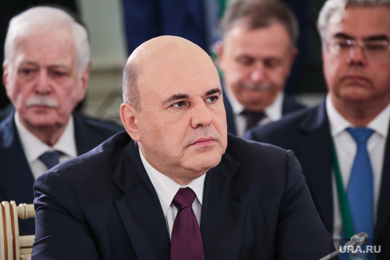 Премьер-министр Михаил Мишустин обсудил с главой Росавиации Ядровым вопросы в сфере гражданской авиации. Фото: Роман Наумов © URA.RU