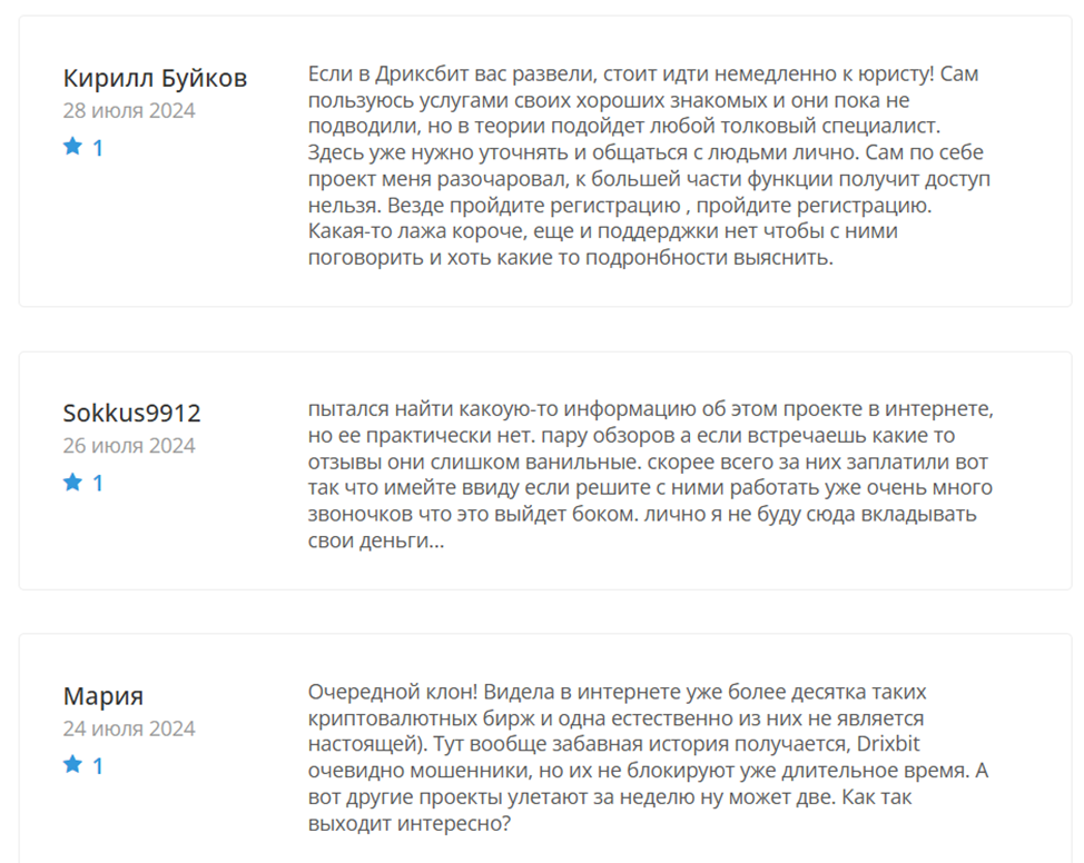 Отзывы о Drixbit (drixbit.com)