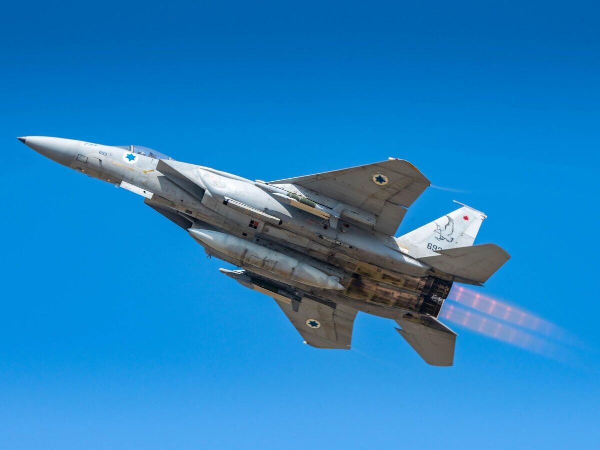   Истребитель ВВС Израиля в небе© The Israeli Air Force’s Official Twitter Account